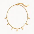 Teardrop Charm Necklace-Necklaces-Yiyae-Gold-Yiyae