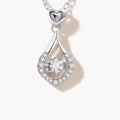 Teardrop Halo Necklace-Necklaces-Yiyae-5A Zircon (Classic Sparkle)-Yiyae