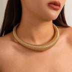Textured Collar Necklace-Necklaces-Yiyae-Yiyae