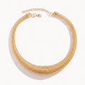 Textured Collar Necklace-Necklaces-Yiyae-Gold-Yiyae