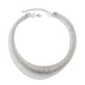 Textured Collar Necklace-Necklaces-Yiyae-Silver-Yiyae