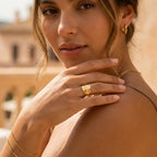 Textured Wide Band Ring-Rings-Yiyae-Yiyae