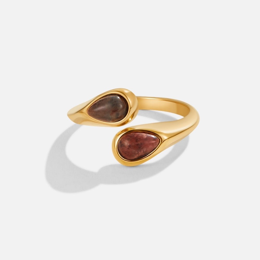 Tiger's Eye Wrap Ring-Rings-Yiyae-Yiyae