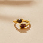 Tiger's Eye Wrap Ring-Rings-Yiyae-Yiyae