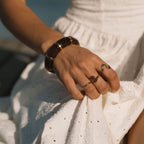 Tiger's Eye Wrap Ring-Rings-Yiyae-Yiyae