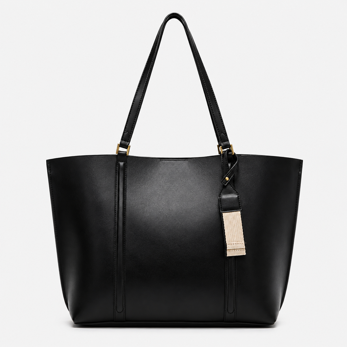 Trapeze Tote Bag-Bags-Yiyae-Black-Yiyae