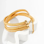 Triple Chain Choker-Necklaces-Yiyae-Yiyae