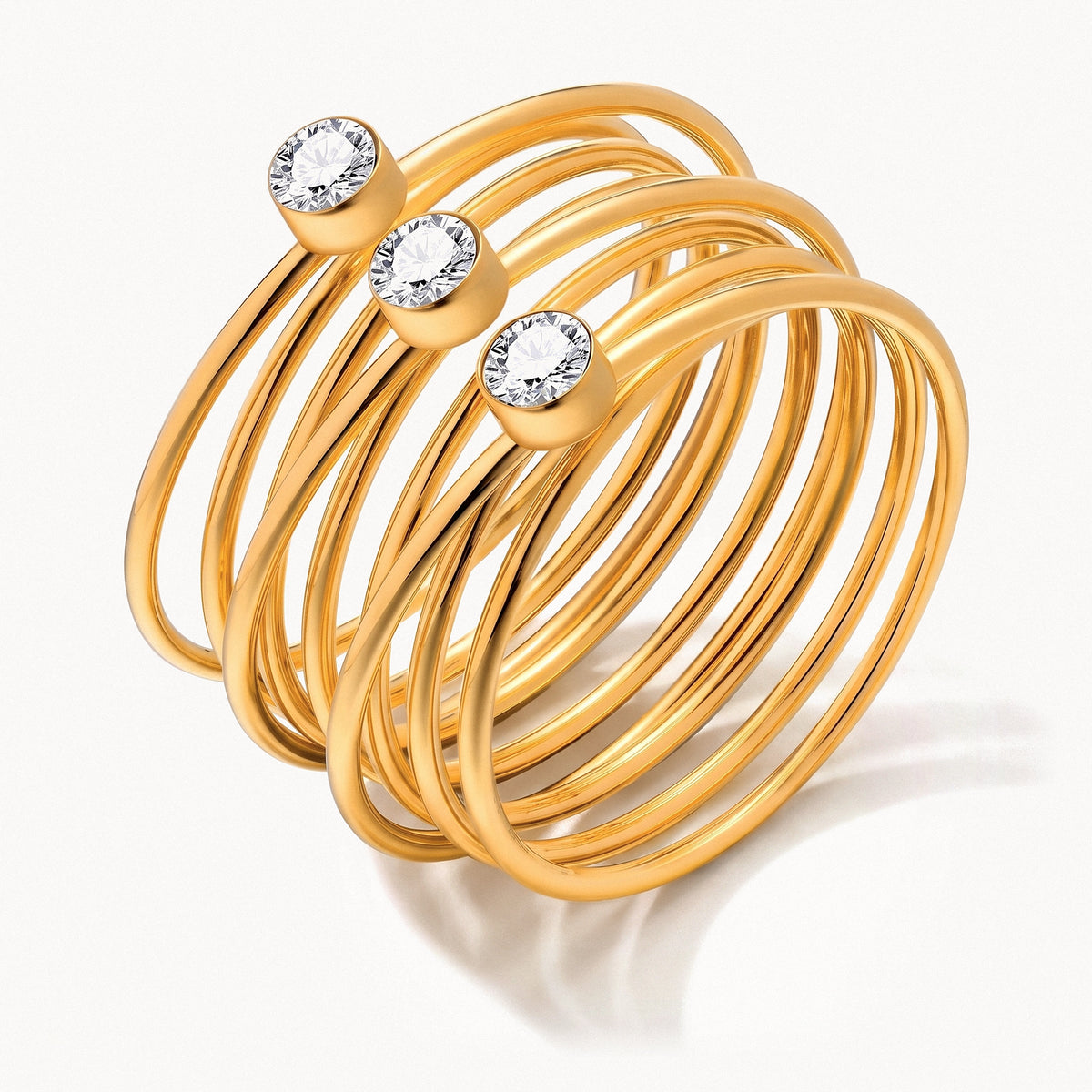 Triple Stone Layered Ring-Rings-Yiyae-6-Yiyae