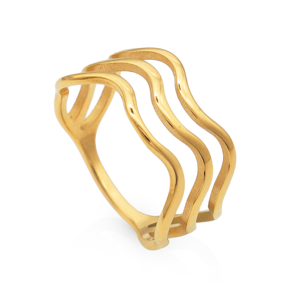 Triple Wave Ring-Rings-Yiyae-Yiyae