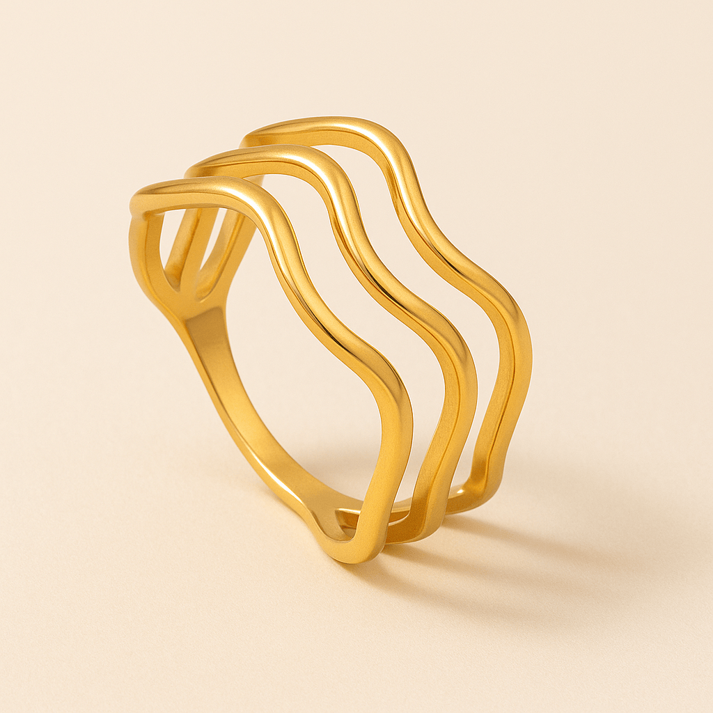 Triple Wave Ring-Rings-Yiyae-Yiyae
