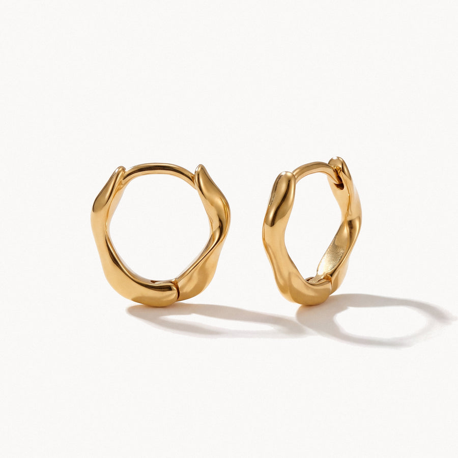 Twisted Gold-Tone Hoops