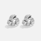 Twisted Knot Studs-Earrings-Yiyae-Yiyae