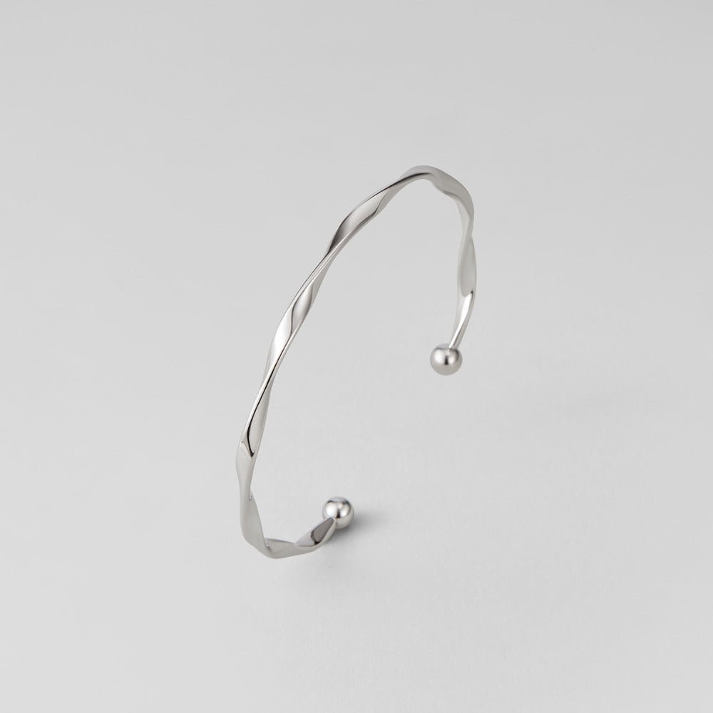 Twisted Open Cuff-Bracelets-Yiyae-Yiyae