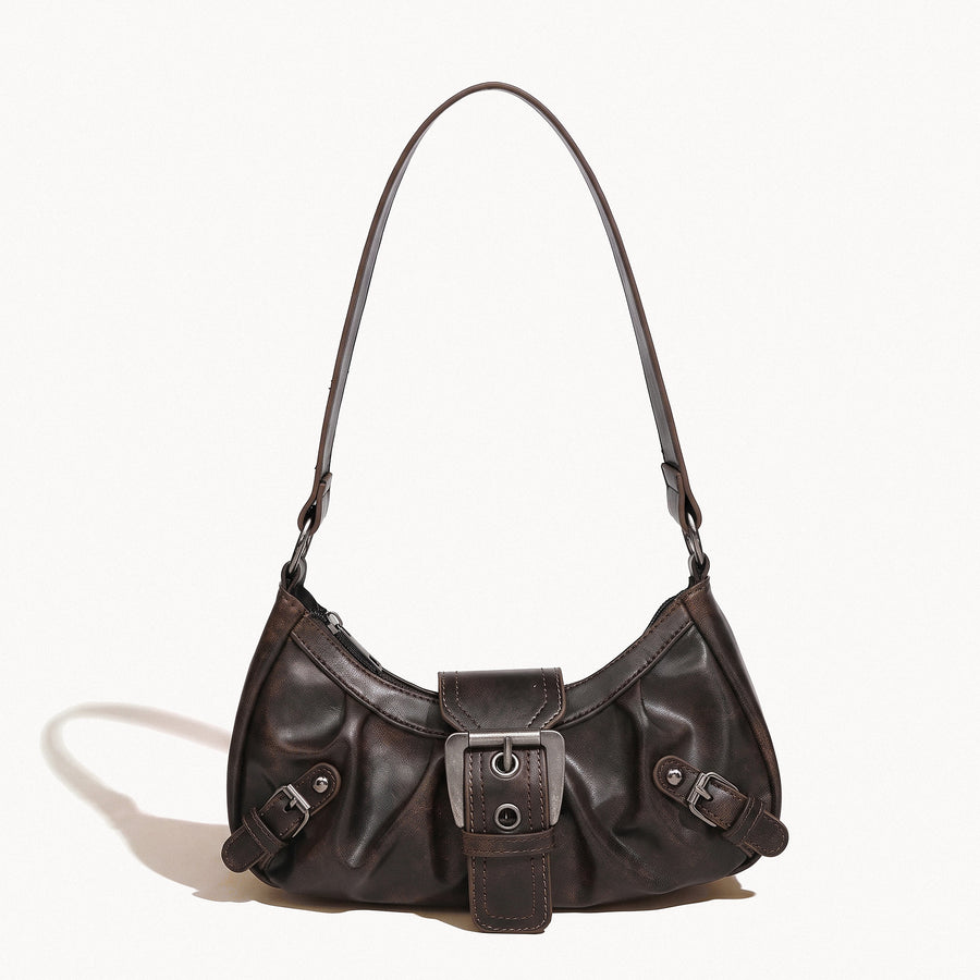 Vintage Buckle Shoulder Bag