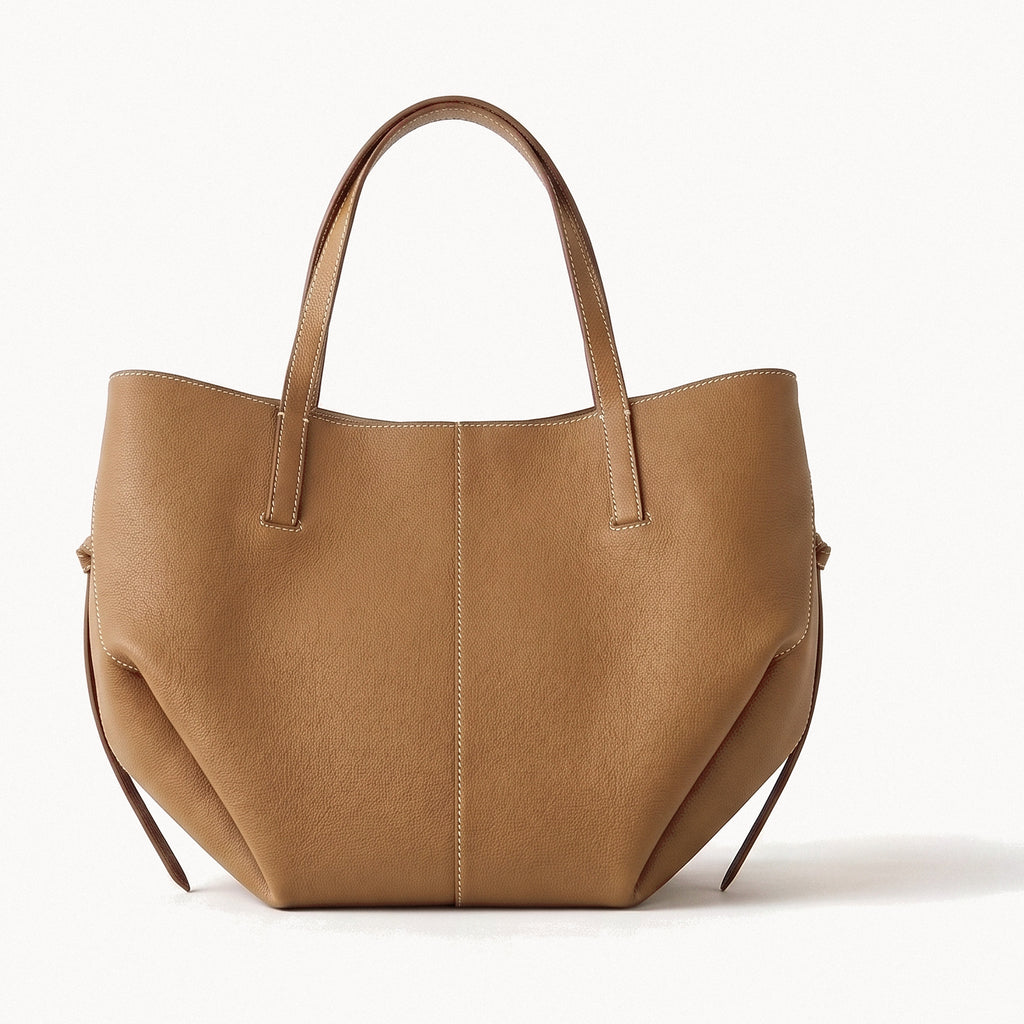 Vintage Leather Tote Bag-Bags-Yiyae-Brown-Yiyae