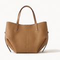 Vintage Leather Tote Bag-Bags-Yiyae-Brown-Yiyae