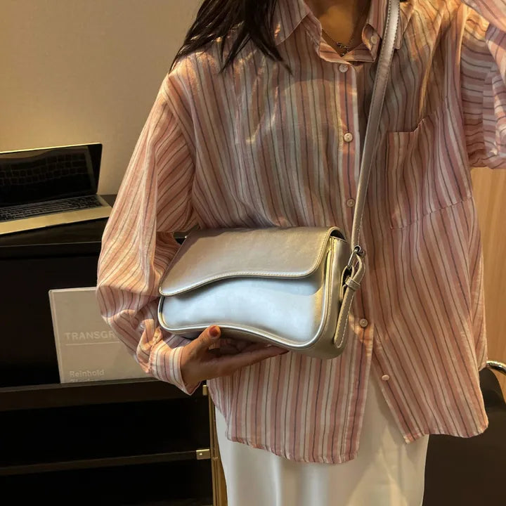 Wave Flap Crossbody Bag-Bags-Yiyae-Yiyae