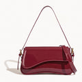 Wave Flap Crossbody Bag-Bags-Yiyae-Glossy Red-Yiyae