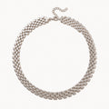 Wide Flat Link Necklace-Necklaces-Yiyae-Silver-Yiyae