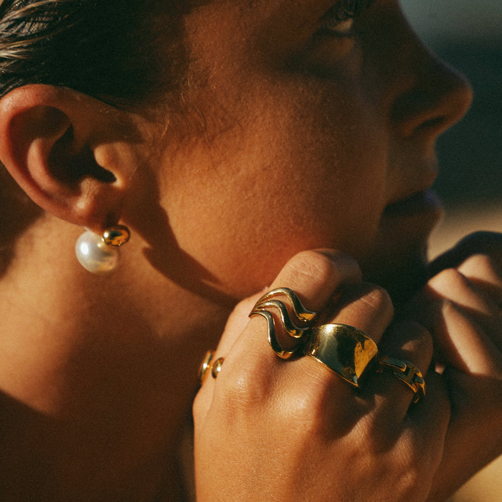 Wide Mirror Band Ring-Rings-Yiyae-Yiyae