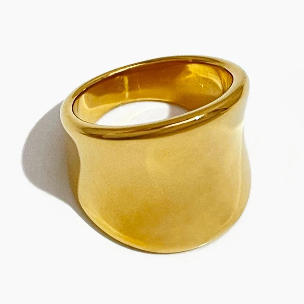 Wide Mirror Band Ring-Rings-Yiyae-Yiyae
