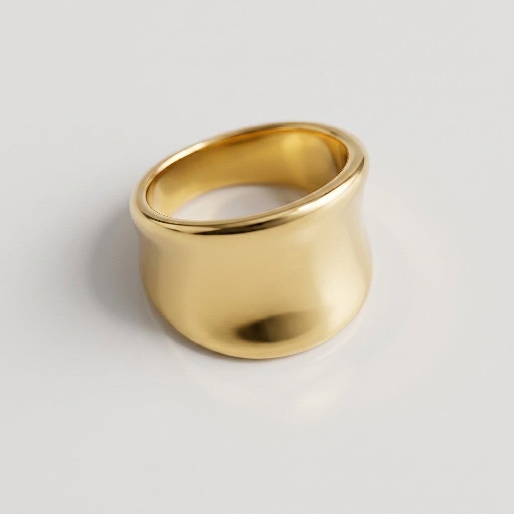 Wide Mirror Band Ring-Rings-Yiyae-Yiyae
