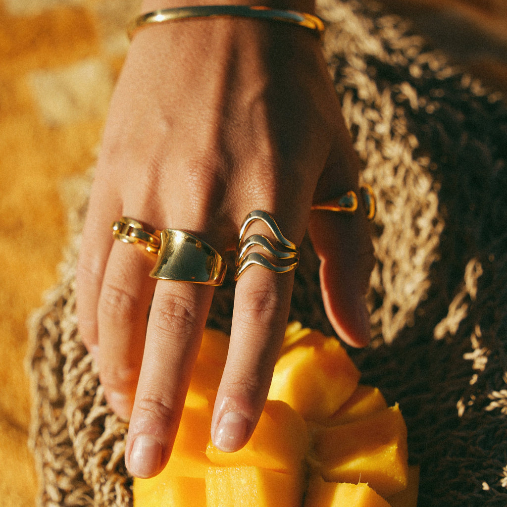 Wide Mirror Band Ring-Rings-Yiyae-Yiyae