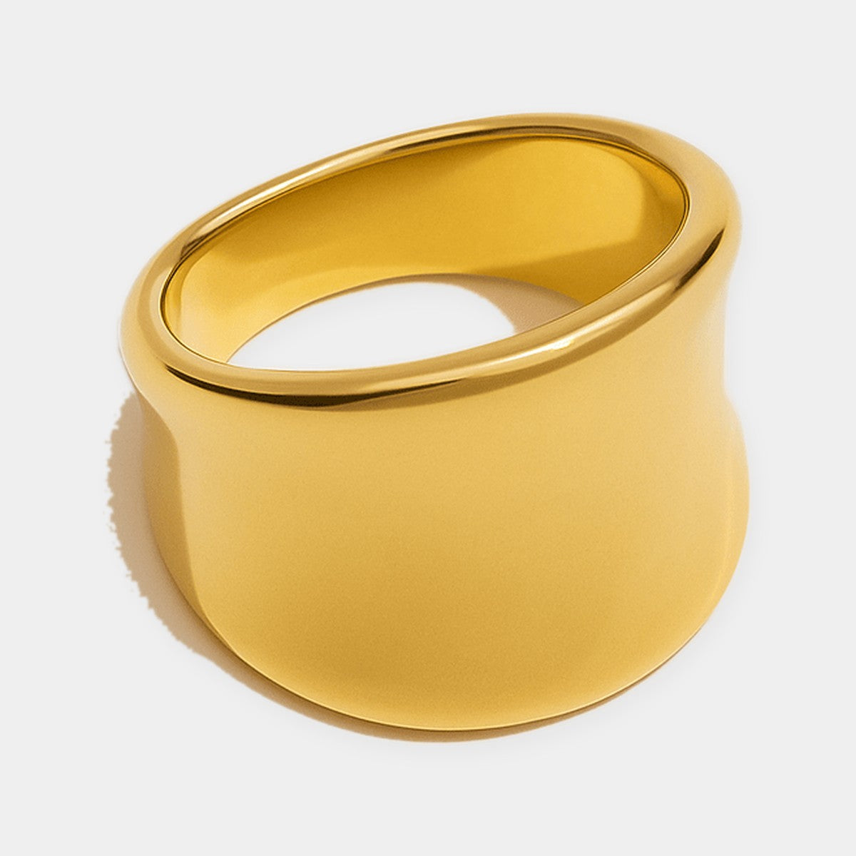 Wide Mirror Band Ring-Rings-Yiyae-Yiyae