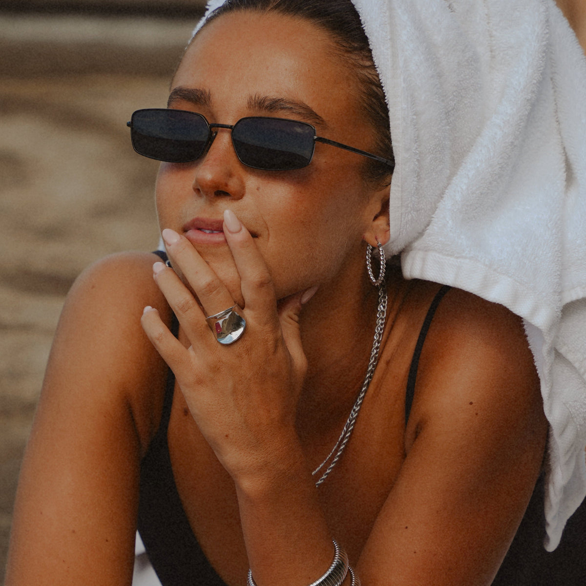 Wide Mirror Band Ring-Rings-Yiyae-Yiyae