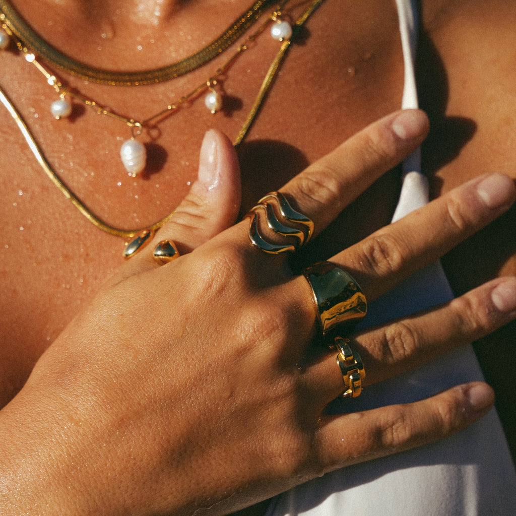 Wide Mirror Band Ring-Rings-Yiyae-Yiyae