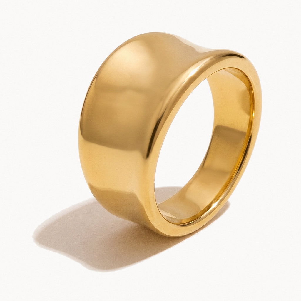 Wide Mirror Band Ring-Rings-Yiyae-Gold-6-Yiyae