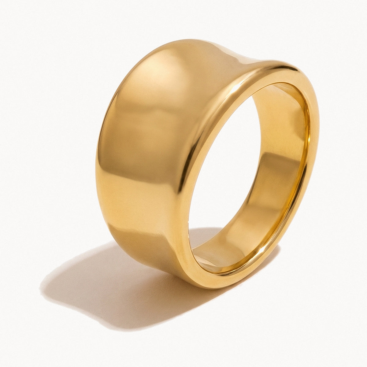 Wide Mirror Band Ring-Rings-Yiyae-Gold-6-Yiyae