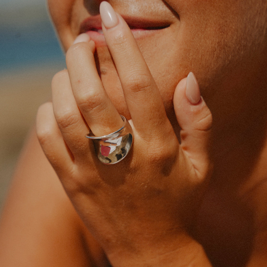 Wide Mirror Band Ring-Rings-Yiyae-Silver-6-Yiyae