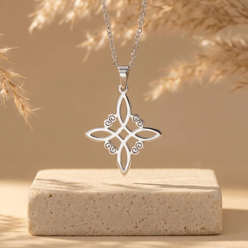 Witch Knot Necklace-Necklaces-Yiyae-Silver-Yiyae