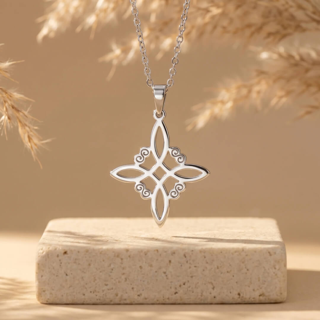Witch Knot Necklace-Necklaces-Yiyae-Silver-Yiyae