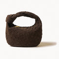 Woven Knot Shoulder Bag-Bags-Yiyae-Brown-Yiyae