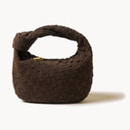 Woven Knot Shoulder Bag-Bags-Yiyae-Brown-Yiyae