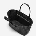 Woven Leather Tote Bag-Bags-Yiyae-Yiyae