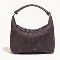 Woven Suede Shoulder Bag-Bags-Yiyae-Plum-Yiyae