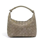 Woven Suede Shoulder Bag-Bags-Yiyae-Sand-Yiyae