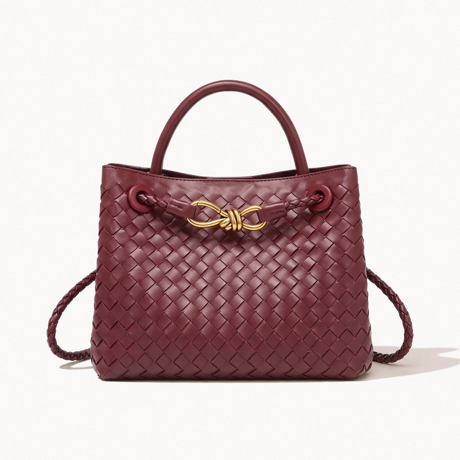 Woven Top Handle Bag
