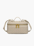 Woven Vanity Crossbody Bag-Bags-Yiyae-Beige-Yiyae