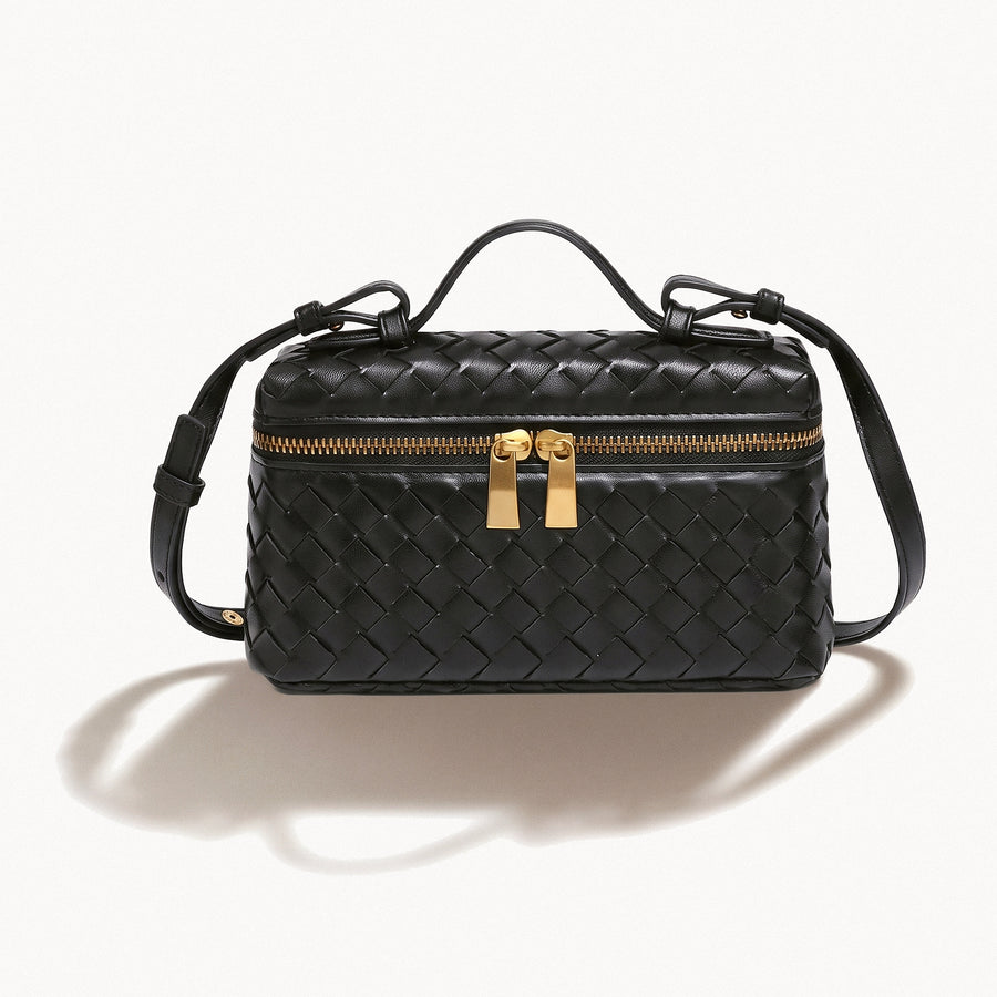 Woven Vanity Crossbody Bag