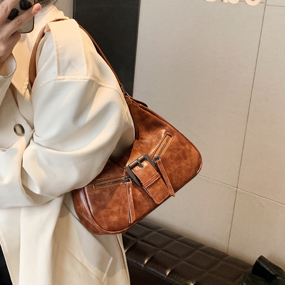 Zip Detail Crossbody Bag-Bags-Yiyae-Yiyae