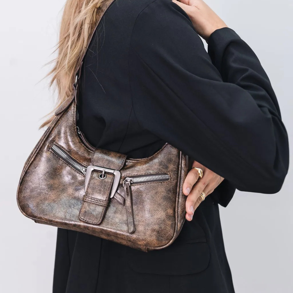 Zip Detail Crossbody Bag-Bags-Yiyae-Yiyae