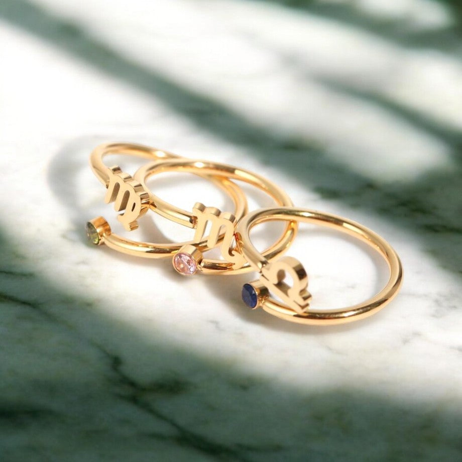 Zodiac Charm Ring-Rings-Yiyae-Yiyae