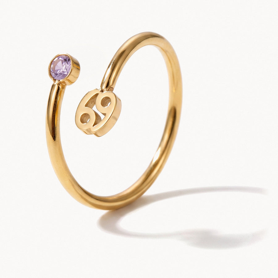 Zodiac Charm Ring